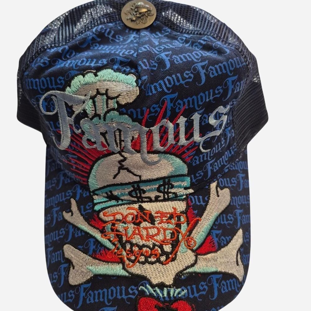 Vintage Authentic Ed-hardy Women's Trucker Hat One Size